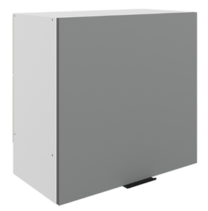 Кухонный шкаф Стоун L600 Н566 (1 дв. гл.) (белый/оникс софттач) в Нальчике - предосмотр