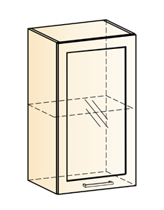 Шкаф навесной Яна L400 Н720 (1 дв. рам.) в Нальчике