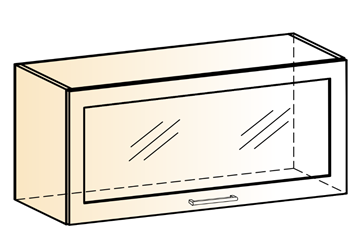 Кухонный шкаф Яна L800 Н360 (1 дв. рам.) в Нальчике - предосмотр