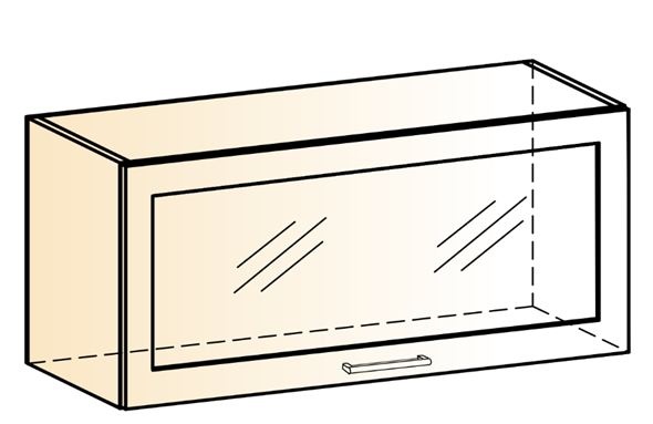 Кухонный шкаф Яна L800 Н360 (1 дв. рам.) в Нальчике - изображение