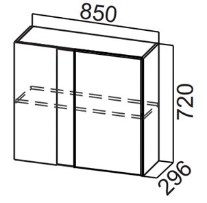 Кухонный угловой шкаф Стайл, Ш850у/720, МДФ в Нальчике