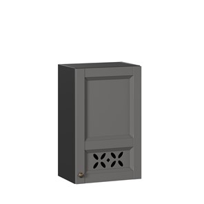 Навесной шкаф Амели-3 450 ЛД 299.330.000.028, Черный/Оникс серый в Нальчике