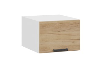 Навесной кухонный шкаф Детройт 1В5ГП (Белый/Дуб Крафт золотой) в Нальчике