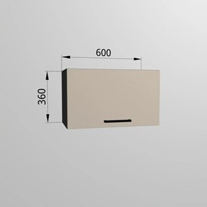Навесной кухонный шкаф ВГ 60, Сатин/Антрацит в Нальчике - предосмотр 1