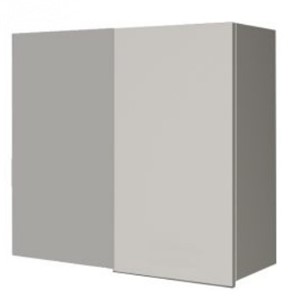 Кухонный навесной шкаф ВУП 760 Белое гладкое Ламарти/Антрацит в Нальчике