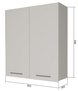 Сушильный шкаф на кухню ВС9 80, МДФ Софт бирюза/Антрацит в Нальчике