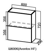 Барный навесной шкаф Модус, Ш600б/720, (Aventos HF), галифакс в Нальчике