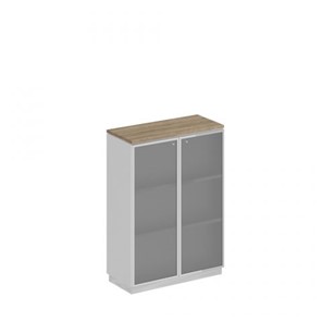 Шкаф для документов средний стекло в рамке Speech Cube (90x40x124.6) СИ 319 ДС БП ХР в Нальчике