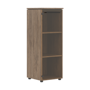 Средний шкаф колонна с глухой стеклянной дверью MORRIS TREND Антрацит/Кария Пальмира MMC 42.1 (429х423х821) в Нальчике