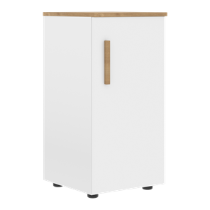Низкий шкаф колонна с правой дверью FORTA Белый-Дуб Гамильтон FLC 40.1 (R) (399х404х801) в Нальчике