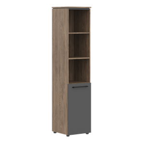 Шкаф колонна высокая с малой дверью MORRIS TREND Антрацит/Кария Пальмира MHC 42.5 (429х423х1956) в Нальчике - предосмотр