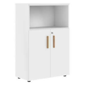 Шкаф с глухими малыми дверьми FORTA Белый FMC 80.1(Z) (798х404х1197) в Нальчике - предосмотр