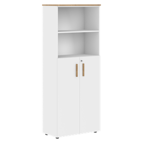 Шкаф с глухими средними дверьми FORTA Белый-Дуб Гамильтон FHC 80.6(Z) (798х404х1965) в Нальчике