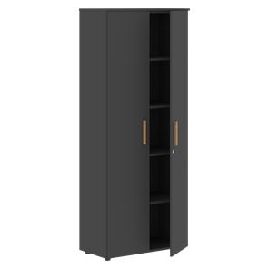 Шкаф широкий высокий FORTA Черный Графит FHC 80.1(Z) (798х404х1965) в Нальчике