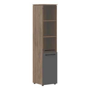 Шкаф высокий комбинированный MORRIS TREND Антрацит/Кария Пальмира MHC  42.2 (429х423х1956) в Нальчике