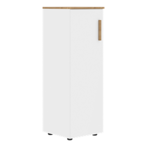 Средний шкаф колонна с глухой дверью левой FORTA Белый-Дуб Гамильтон  FMC 40.1 (L) (399х404х801) в Нальчике