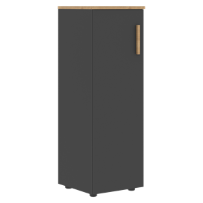 Средний шкаф колонна с левой дверью FORTA Графит-Дуб Гамильтон   FMC 40.1 (L) (399х404х801) в Нальчике