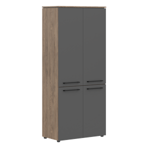 Шкаф с глухими дверьми MORRIS TREND Антрацит/Кария Пальмира MHC 85.3 (854х423х1956) в Нальчике