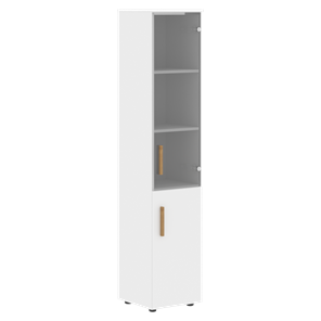 Шкаф колонна высокий с дверью FORTA Белый FHC 40.2 (L/R) (399х404х1965) в Нальчике