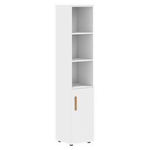 Высокий шкаф с глухой малой дверью  правой FORTA Белый FHC 40.5 (R) (399х404х1965) в Нальчике