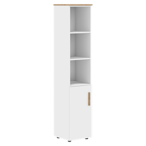 Высокий шкаф с глухой средней дверью  правой FORTA Белый FHC 40.6 (R) (399х404х1965) в Нальчике