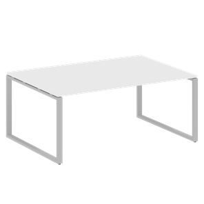 Офисный стол для переговоров БО.ПРГ-1.5 (Серый/Белый) в Нальчике