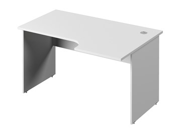 Письменный стол С-34 правый, цвет Белый в Нальчике