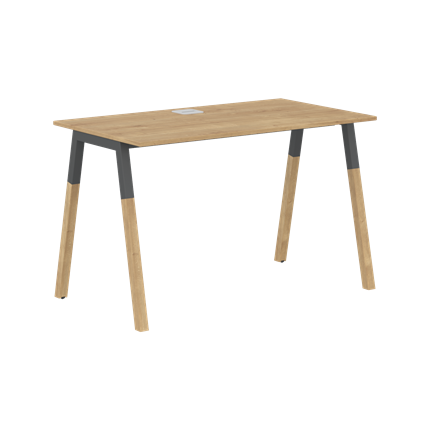 Письменный стол FORTA Дуб Гамильтон-Черный графит-Бук FST 1167 (1180х670х733) в Нальчике - изображение