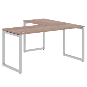 Письменный стол угловой левый XTEN-Q Дуб-сонома- серебро XQCT 1615 (L) (1600х1500х750) в Нальчике