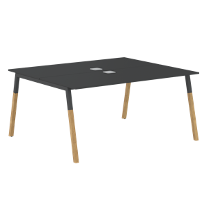 Стол для переговоров FORTA Черный Графит-Черный Графит-Бук FWST 1513 (1580x1346x733) в Нальчике