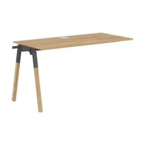 Переговорный стол FORTA Дуб Гамильтон-Черный графит-Бук  FIST 1167 (1180х670х733) в Нальчике