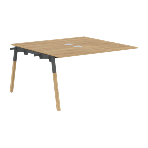 Переговорный стол FORTA Дуб Гамильтон-Черный графит-Бук FIWST 1313 (1380х1346х733) в Нальчике