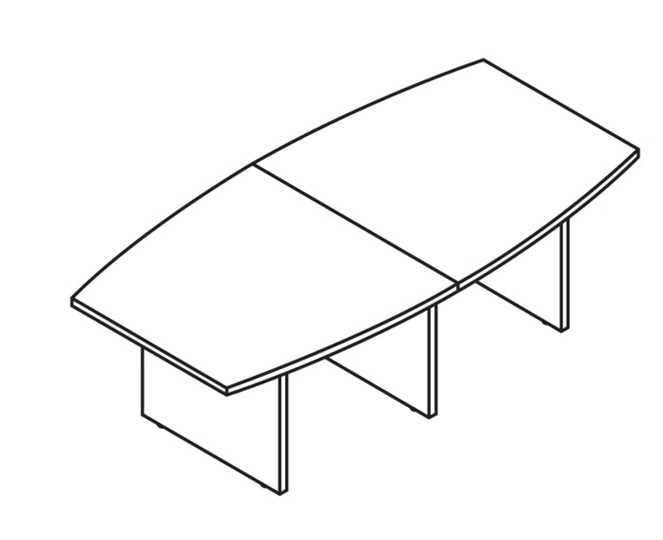 Стол для переговоров MORRIS TREND Антрацит/Кария Пальмираа MCT 2412.1 (2400x1200x750) в Нальчике - изображение 1