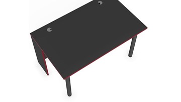 Стол компьютерный SKILLL SSTG 1385.1 , (1360x850x750), Антрацит/ Красный в Нальчике - предосмотр 3