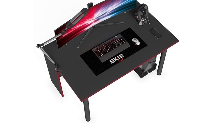 Стол компьютерный SKILLL SSTG 1385.1 , (1360x850x750), Антрацит/ Красный в Нальчике - изображение 7
