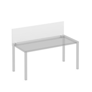 Экран для стола 160 на белом каркасе с кронштейнами Комфорт КФ, белый премиум (160x45x1.8) К.Б 843 в Нальчике