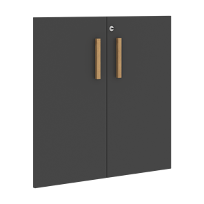 Низкие двери для шкафов с замком FORTA Черный ГрафитFLD 40-2(Z) (794х18х766) в Нальчике