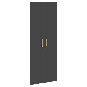 Высокие двери для шкафов с замком FORTA Черный Графит FHD 40-2(Z)  (794х18х1932) в Нальчике
