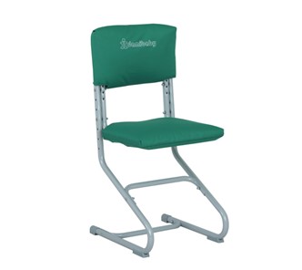 Комплект чехлов на сиденье и спинку стула СУТ.01.040-01 Зеленый, Замша в Нальчике