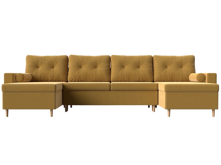 П-образный диван Белфаст, Желтый (Микровельвет) в Нальчике - изображение 5