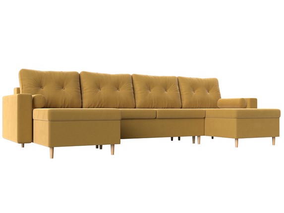 П-образный диван Белфаст, Желтый (Микровельвет) в Нальчике - изображение