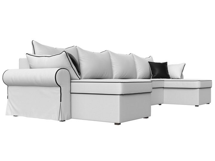Большой П-образный диван Элис, Белый (экокожа) в Нальчике - изображение 4