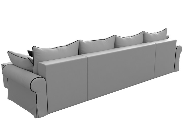 Большой П-образный диван Элис, Белый (экокожа) в Нальчике - изображение 7