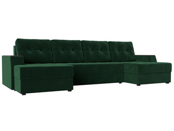 П-образный диван Эмир, Зеленый (Велюр) боннель в Нальчике