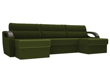 П-образный диван Форсайт, Зеленый (микровельвет) в Нальчике