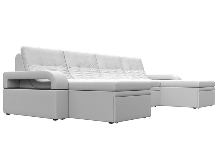 П-образный диван Лига-035 мини, Белый (экокожа) в Нальчике - изображение 4