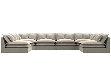 П-образный диван Лига-040, Бежевый (микровельвет) в Нальчике - предосмотр 1