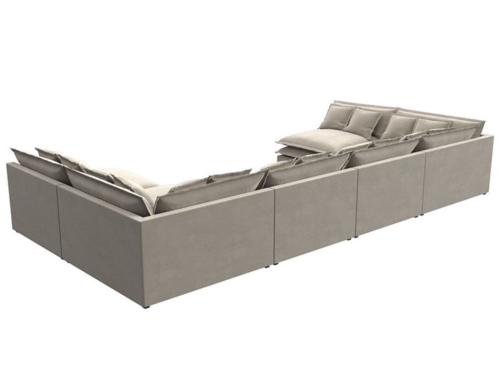 П-образный диван Лига-040, Бежевый (микровельвет) в Нальчике - изображение 5