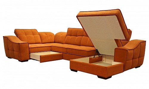 Угловой диван N-11-M (П1+ПС+УС+Д2+Д5+П1) в Нальчике - изображение 1