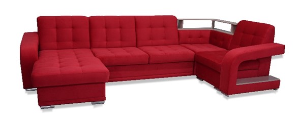 П-образный диван Соня-17 с полкой в Нальчике - изображение